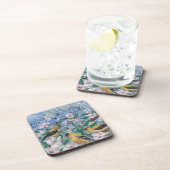 Dessous-de-verre Pinson jaune en fleurs (Côté Droit)