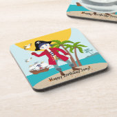 Dessous-de-verre Pirate kid birthday (Côté gauche)