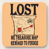 Dessous de verre Pirate Map (Devant)