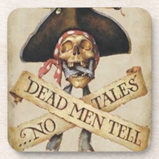 Dessous de verre pirates morts (Devant)