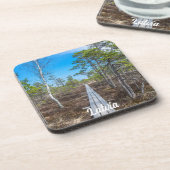 Dessous-de-verre Piste en bois au-dessus du marais (Côté gauche)