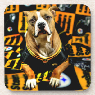 Dessous-de-verre Pitbull Secourt Dog Football Fanatic