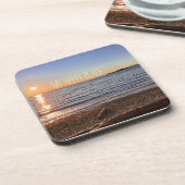 Dessous-de-verre Pittoresque Beach Sunset Photo (Côté gauche)