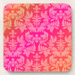 Dessous-de-verre PixDezines Baroque Damask/couleur de fond DIY