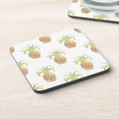 Dessous-de-verre PixDezines Faux Ananas Dorés/Fond DIY (Côté gauche)