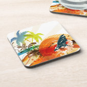 Dessous-de-verre PixDezines riptide surfers/do-it-yourself couleur  (Côté gauche)