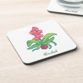 Dessous-de-verre Pixel Art orchid pixelart (Côté gauche)