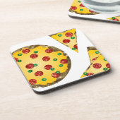 Dessous-de-verre pizza à paillettes (Côté gauche)