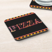 Dessous-de-verre Pizza Beverage Coaster (Côté gauche)