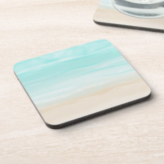 Dessous-de-verre Plage Abstraite moderne (Côté gauche)