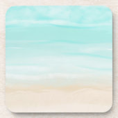 Dessous-de-verre Plage Abstraite moderne (Devant)