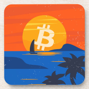 Dessous-de-verre Plage Bitcoin