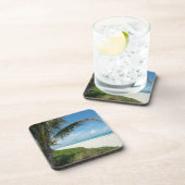 Dessous-de-verre Plage blanche w/Palm de sable (Côté Droit)