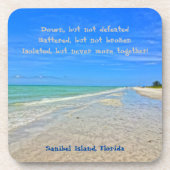 Dessous-de-verre Plage de l'île de Sanibel Floride Pré-ouragan Ian (Devant)