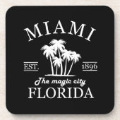 Dessous-de-verre Plage de Miami City en Floride (Devant)