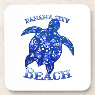 Dessous-de-verre Plage de Panama City Floride Vacances Tortue Triba