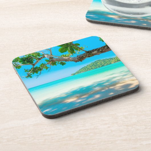 Dessous-de-verre Plage tropicale (Côté gauche)