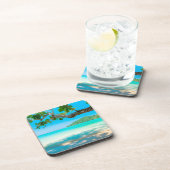 Dessous-de-verre Plage tropicale (Côté Droit)