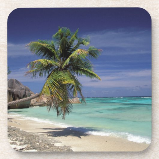 Dessous-de-verre Plage Tropicale, Anse Source d'Argent, La Digue (Devant)