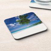 Dessous-de-verre Plage tropicale | Seychelles (Côté gauche)