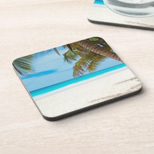 Dessous-de-verre Plage tropicale Turquoise (Côté gauche)