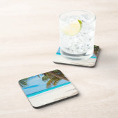 Dessous-de-verre Plage tropicale Turquoise (Côté Droit)