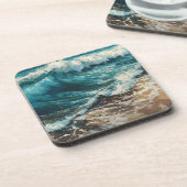 Dessous-de-verre Plage Vagues et peinture à thème Sable (Côté gauche)