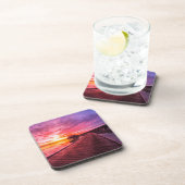 Dessous-de-verre Plages tropicales | Coucher de soleil aux Maldives (Côté Droit)