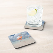 Dessous-de-verre Plages tropicales | Flamants roses Beach, Aruba (Côté Droit)