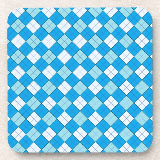 Dessous-de-verre Plaid bleu (Devant)
