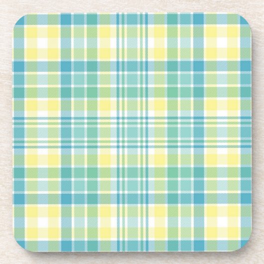 Dessous-de-verre Plaid en pastel (Devant)