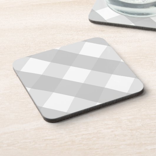 Dessous-de-verre plaid gris (Côté gauche)