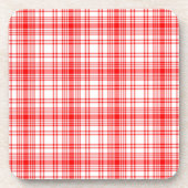 Dessous-de-verre Plaid rouge (Devant)
