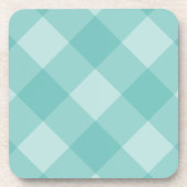 Dessous-de-verre plaid turquoise (Devant)