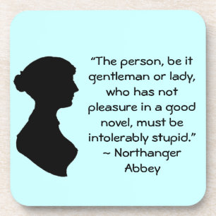 Dessous-de-verre Plaisir dans un bon roman Jane Austen Citation
