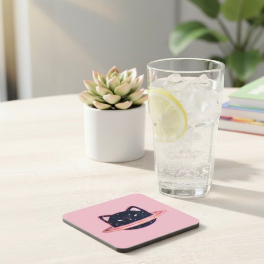 Dessous-de-verre Planche de boisson Planet Cat