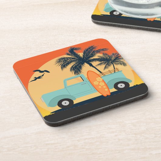 Dessous-de-verre Planche de surf Retro (Côté gauche)