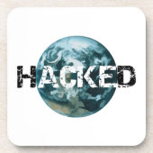 Dessous-de-verre planète Terre piratée (Devant)