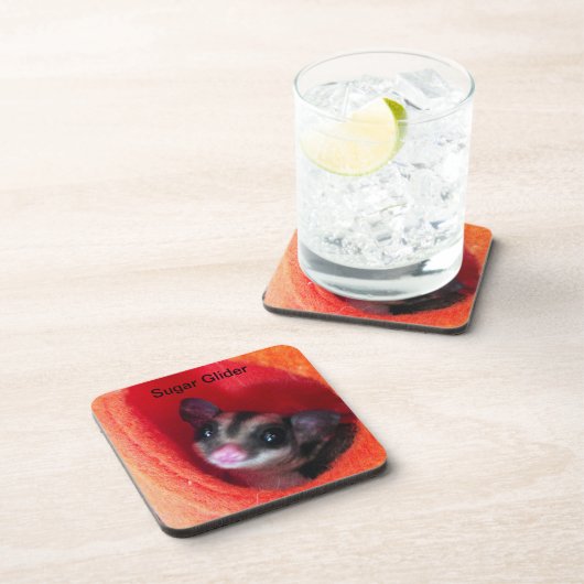 Dessous-de-verre Planeur à sucre en Orange Hanging Lit (Côté Droit)