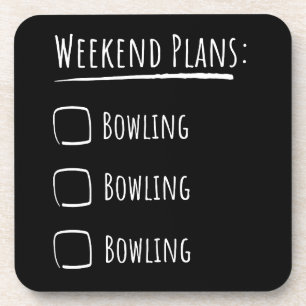 Dessous-de-verre Plans de week-end Bowling