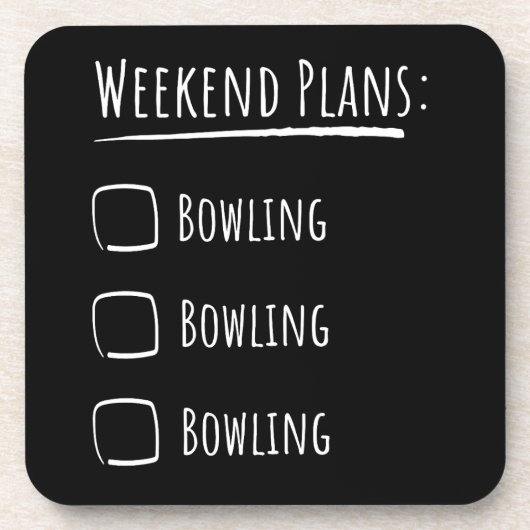 Dessous-de-verre Plans de week-end Bowling (Devant)