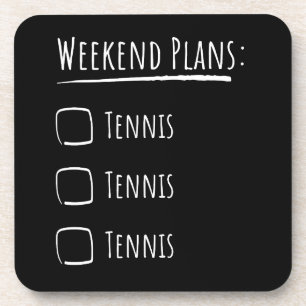 Dessous-de-verre Plans de week-end Tennis