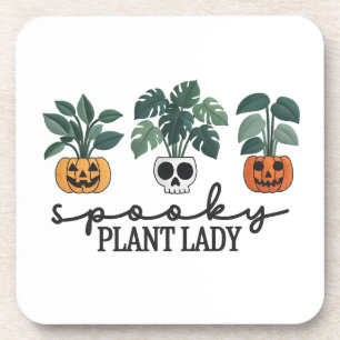 Dessous-de-verre Plante éffrayant Lady Halloween Monstera Design