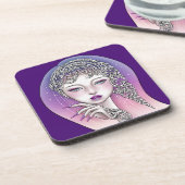 Dessous de verre plastique dur Déesse de la nuit (Côté gauche)