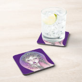 Dessous de verre plastique dur Déesse de la nuit (Côté Droit)