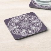 Dessous-de-verre Plum Mandala (Côté gauche)