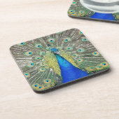 Dessous-de-verre Plumage bleu Peacock (Côté gauche)