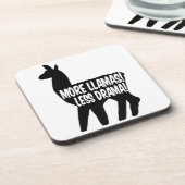 Dessous-de-verre Plus de lamas moins de drame (Côté gauche)