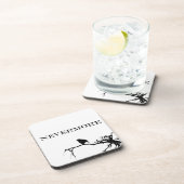 Dessous-de-verre Plus Raven Poem Edgar Allan Poe Citation (Côté Droit)