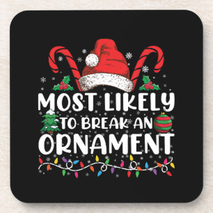 Dessous-de-verre Plus susceptible de casser un ornement de Noël en 